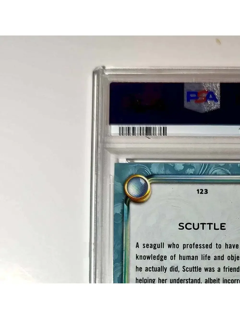 Scuttle 2025 Topps Disney Wonder #123 Diamond Card The Little Mermaid PSA 8